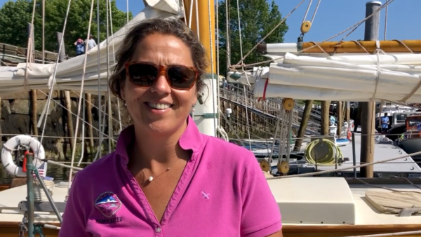 Abbie Leonard the Harbormaster in Rockport Maine