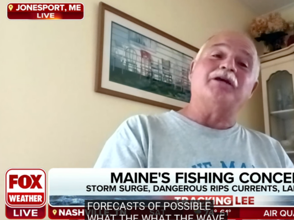 John Church, Harbormaster in Jonesport, ME speaks to Fox Weather about Hurricane Lee