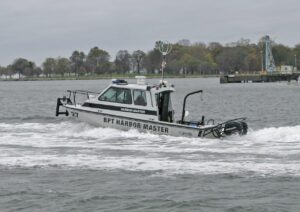 Bridgeport, CT Harbormaster Boat. Submitted by R. Conrad.