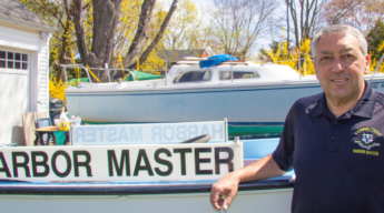 Southport, CT Harbormaster Brian LeClerc. Photo by K. Taylor